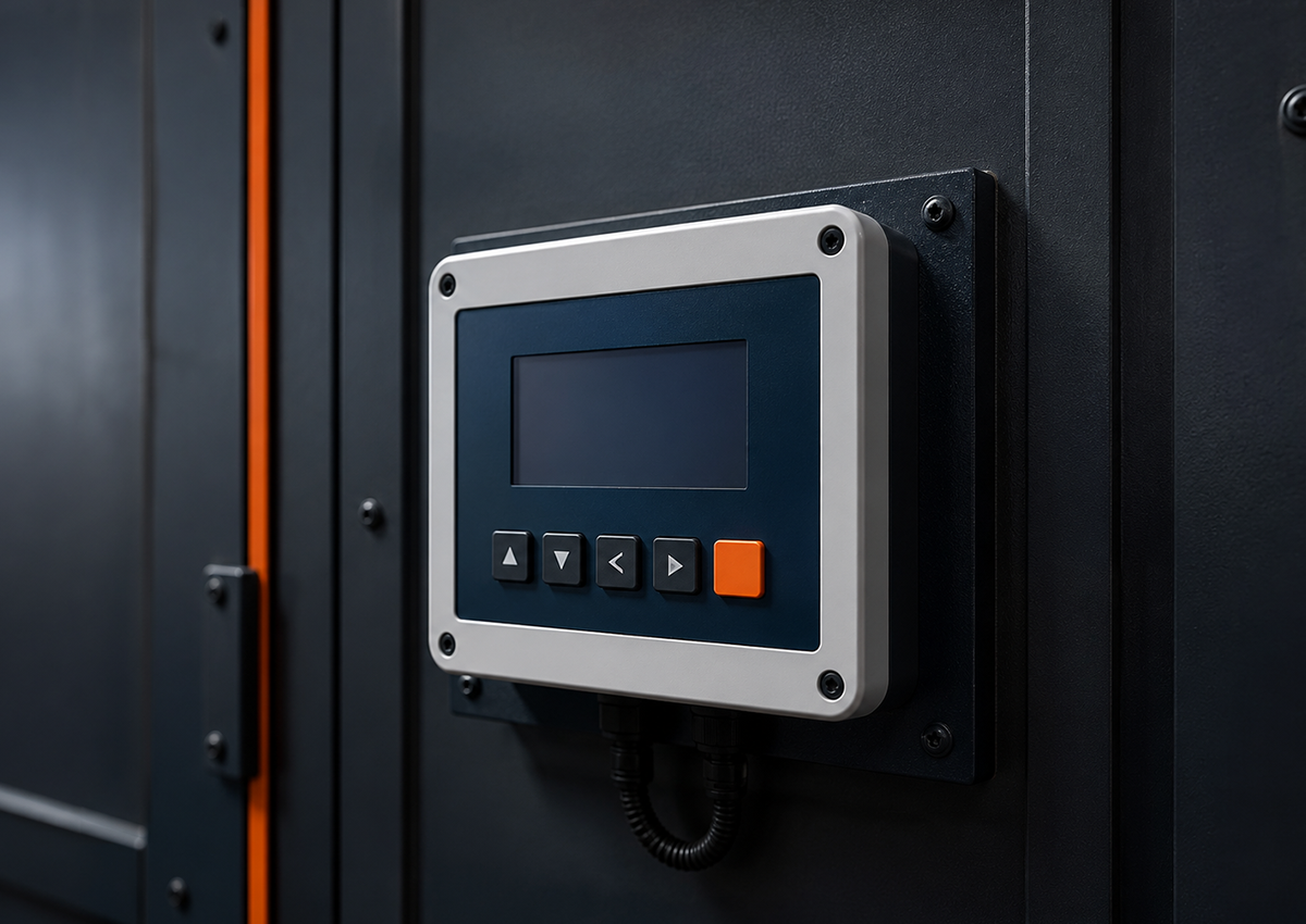 Detalhe de equipamento industrial